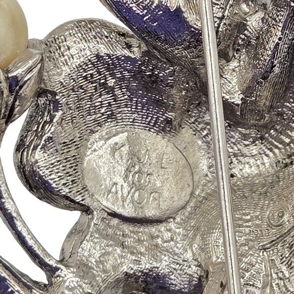 Kenneth J Lane KJL Avon 90s Flower Swirl Stmt Elegant Romantic Brooch Pin - Picture 8 of 16